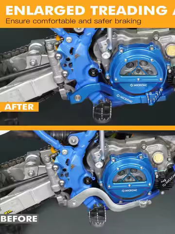 For Yamaha YZ85 YZ 85 2002-2023 2022 2021 Rear Brake Pedal Arm Lever Brake Saver NICECNC Adjustable