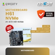 QWERTY H61 NVMe LGA 1155 MICRO-ATX DDR3 MOTHERBOARD