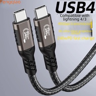 Usb4 Data Cable Compatible Lightning 4 Full Function Type C 40gbps Transmission 8k Video 240w Fast Charging Usb-c