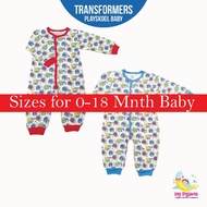 Original Transformers Playskool Newborn 0-12 Mth Jumper 100%Cotton Baju Bayi Infants Baby Clothes