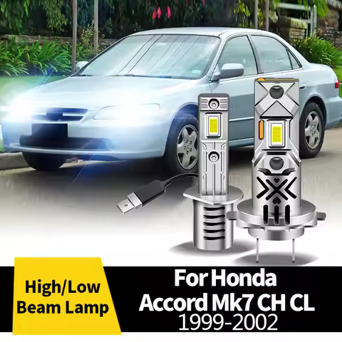 2Pcs CANbus LED Headlight High / Low Beam Lamp / Fog Light BulbS Halogen Replacement Light For Honda