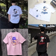 [GENUINE] NEW ERA x PEANUTS SNOOPY LA DODGERS WHITE SHIRT 14124688 ** GENUINE NEW ERA T-SHIRT FULL S