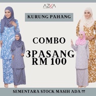 🔥 COMBO RM 100 3 PASANG 🔥 Baju Kurung English Cotton Exclusive Berpoket & Nursing Friendly by AZKA C