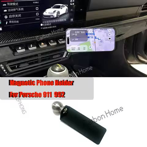 LHD&RHD Phone Holder For Porsche 911 992 Interior Accessories Carrera 4 GTS 4 GT3 Turbo S