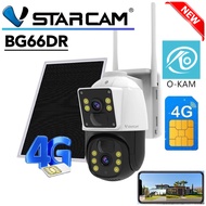 VSTARCAM BG66DR 4G LTE SiM SHD 1296p 3.0MP กล้องวงจรปิดใส่ซิม แผงโซล่าเซลล์ เลนส์กล้องคู่ แบตเตอรี่ใ