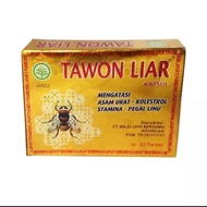 [COD] Kapsul Tawon-Liar Asli (Herbal Asam Urat Rematik Pegal LinuStamina) - 20 Sashet Jamin Original-Tawon liar original asli Tawon liar original kapsul Tawon liar kemasan kuning Tawon liar paket Tawon liar asli Tawon liar kapsul Tawon liar murah