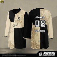 （sanrenyou）Baju Muslimah Labuh Couple Set BLVCKROSE APPAREL Baju Jersey Muslimah Murah Custom Name P