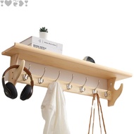Wall-Mounted Bedroom Coat Hook Entryway Solid Wood Clothes Rack Coat Rack Direct Sale Wall-Mounted C