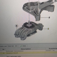 Mounting gearbox matic mini cooper r55 r56 r57 R58 r60 brand SWAG/FEBI Original