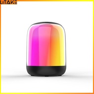 Litake Brightly K9 Portable Speaker Crystal Clear Stereo Sound Rich Bass Lighting Speaker Compatible For IPhone Android Devices Tablet