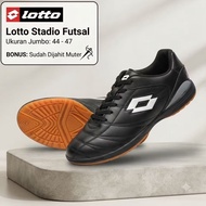 Futsal shoes volleyball/ badminton lotto leather piyu premium Jumbo no. 39-47 bonus SOLE ALREADY SEW