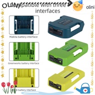 OLINI Battery Adapter Holder, 40V Lithium Portable Belt Clip,  Multifunctional USB Type-C Charger Po