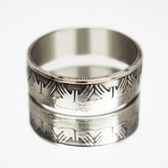 阿爾及利亞硬幣戒指 1 第納爾 1983 年男士硬幣戒指 女士硬幣戒指