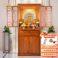 BW-6💚Niche Cabinet with Door Clothes Closet Household Altar Buddha Cabinet God of Wealth Guanyin Niche Cabinet Incense B