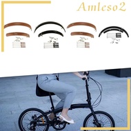 [Amleso2] Folding Bike Mudguard Front &amp; Rear Fenders Spare Parts Accessories