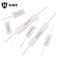 10Pcs 5W 10W 20W Cement Resistor Power Resistance 1R 2R 3R 8.2R 9.1R 10R 12R 15R 18R 20R 22R Ohm  1K
