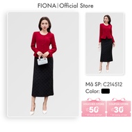 FIONA women's skirt Umi polka dot slim fit skirt with elastic waistband C214512