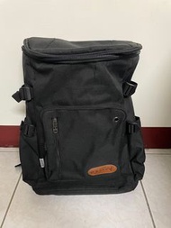 （降價） Lecaf雙肩黑色後背包 backpack,bag