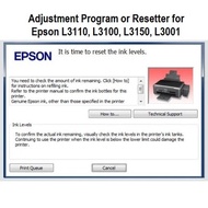 Epson Printer Resetter (L1110, L1300, L1800, L3110, L210, L350, L485, L486, XP510..)