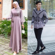 Outher - TERLARIS Batik Nafastore Baju batik couple Sinta Gamis Tule mix velvet premium mutiara payet kekinian modern kebaya brukat couple pasangan baju couple pasangan kondangan batik couple kebaya couple