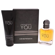 Giorgio Armani Emporio Armani Stronger With You Men 2 Pc Gift Set 1.7oz EDT Spray, 2.5oz All Over Bo