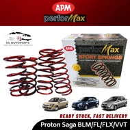 APM Performax Proton Saga BLM / FLX / FL / VVT Heavy Duty Sport Spring With Denco Spring Rear Rubber
