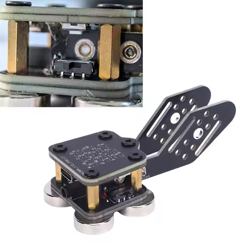 CW Keyer Automatic Trainer PCB 4 Nd Magnet Bases 3.5mm and Type-C Interface 2 Channel Double Paddle 