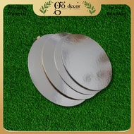 Round base for making cake towers, garlic towers, silver base for decorative gift towers, CNY gifts