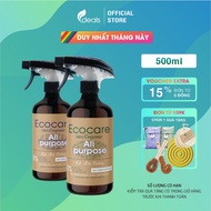 ECOCARE Organic Soap Multi-Purpose Cleaner 500ml - Powerful and safe disinfectant, degreaser and pla