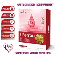 LIFERRON Iron Supplement 20 sachetsx8G [Exp 06/2027] Anemia/Tambah darah/Enrich blood/Zat Besi (Vege