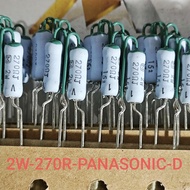(Combo of 2) Resistor 2W270R 2W 270R 270R2W Genuine Panasonic - Stand (Made in INDONESIA)