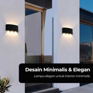 AUTHENTIC LED Wall Lamp LED Indoor Plastic Body 6 LED Warm White 6W - 6T