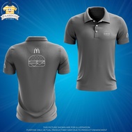 ⎟24JAM SHIP⎟ McD BURGER CREW TSHIRT BAJU BURGER BARU McD T SHIRT UNISEX MICROFIBER|COTTON