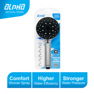Alpha Heater Accessories Shower Head 5 Way Spray Gen 12/ 3 Way Spray Gen 9/ Stop Valve Gen C/ Showe