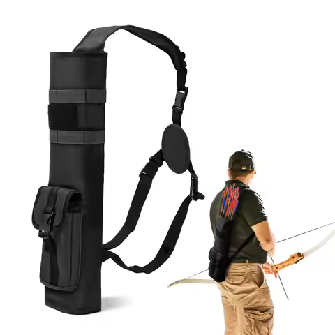 Archery Quiver for Arrows Multi-Function Back with Molle System Tactical Arrow Holder Archery Bag Ac