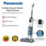 PANASONIC Cordless Wet Dry Vacuum Cleaner Long Runtime Cordless Cleaner for All Surfaces Advanced Fl