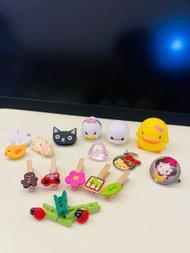 （唔使 $2 一粒）Tsum Tsum Hiro 大英雄聯盟 迪士尼白色機械人 白雪公主Hello Kitty 士多啤梨熊 勞蘇 Daisy 甲蟲 雀仔 兔仔 貓 花花 薑餅人 鎖匙扣 扣針 吊飾  