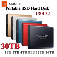 ✽❈ Xiaomi SSD 16TB 30TB Original SSD Type-C External Hard Drive Usb 3.1 Mobile Solid State Hard Disks for Desktop Laptop Notebook