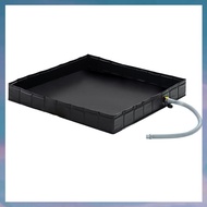 (XCTS) Portable Shower Pan 41x41inch Foldable Shower Base & Basin Floor with Detachable Drain Pipe I