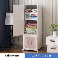 Worthbuy Kids Cartoon Design Cube Cabinet Stackable Kids Clothes Toys Blankets Organizer Plastic Cup
