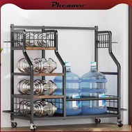 [Phenovo] Golf Bag Storage Rack Adjustable Golf Bag Storage Garage Organizer for Basement Garage Cou