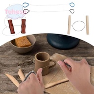 TOHESP Mud Cutting Line, Handmade Pottery Tools Ceramic Steel Wire Drawing, Multifunctional Wire Cla