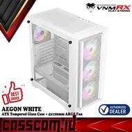 VenomRX AEGON WHITE ARGB Fan Casing - Tempered Glass ATX Gaming Case