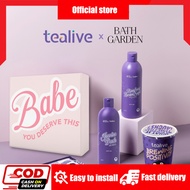 【Tealive x Bath Garden】  Bath Garden x Tealive Bath Gel Hyaluronic Acid Niacinamide Moisturizing Bri
