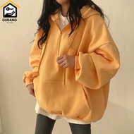 Women's Plain Hoodie, Thick Oversized Zipper Hoodie, M-6XL Korean Style