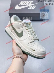 Nike Dunk Low 米白橄欖綠 鬼臉定制款 奶白基底