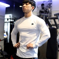 YA Men Compression Running T Shirt Fitness Tight Long Sleeve Sport Tshirt Training Jogging Shirts Gym Sportswear Quick Dry Rashgard