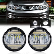 For Nissan Tiida X-Trail Patrol Cube Vampira NV200 LED Fog Lamp + Daytime Running LIghts DRL Multifu
