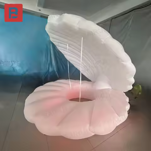 Inflatable shells, with a blower, for outdoor activities as decoration - inflatable clam shells