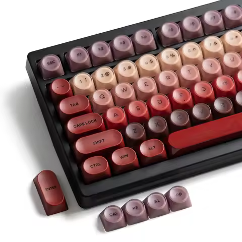 130 Keys Red Lipstick Keycap HOA Profile PBT Double Shot Keycap For Mx Switch Mechanical Keyboard Ke